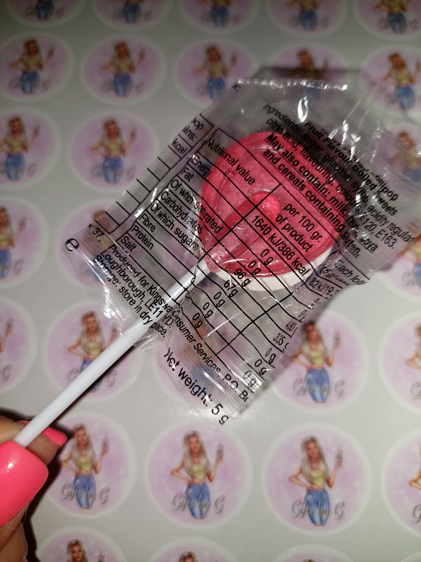 STICKERS ONLY | Logo Lollipop Stickers | Logo Business Supplies | Logo Sweet Stickers