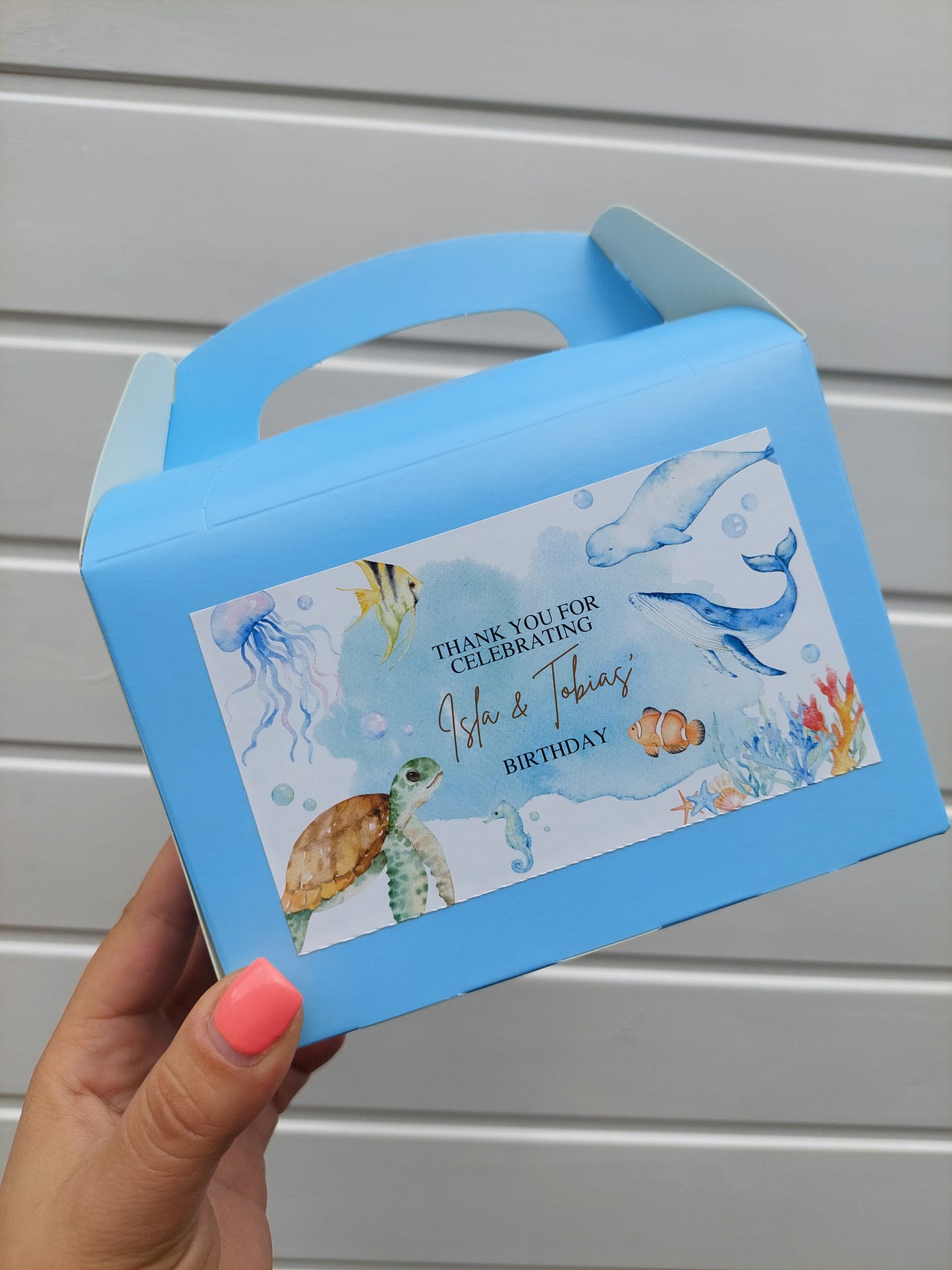 Party Boxes | Under The Sea Party Boxes | Under The Sea Party | Party Boxes | Sea Animal Party Decor | Party Bags