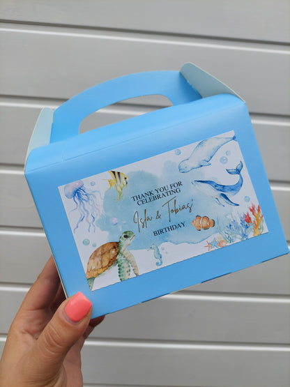 Party Boxes | Under The Sea Party Boxes | Under The Sea Party | Party Boxes | Sea Animal Party Decor | Party Bags