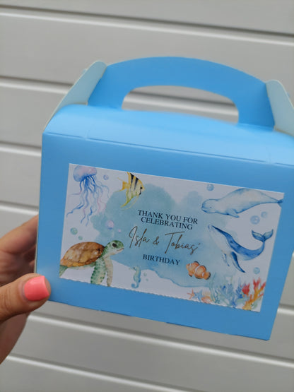 Party Boxes | Under The Sea Party Boxes | Under The Sea Party | Party Boxes | Sea Animal Party Decor | Party Bags