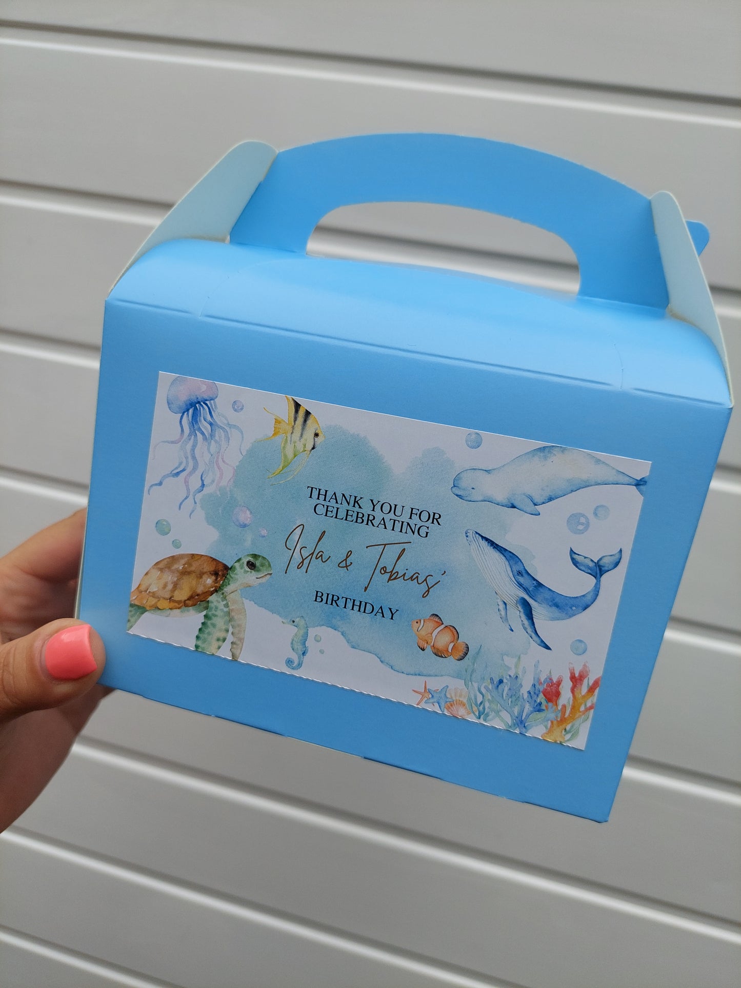 Party Boxes | Under The Sea Party Boxes | Under The Sea Party | Party Boxes | Sea Animal Party Decor | Party Bags