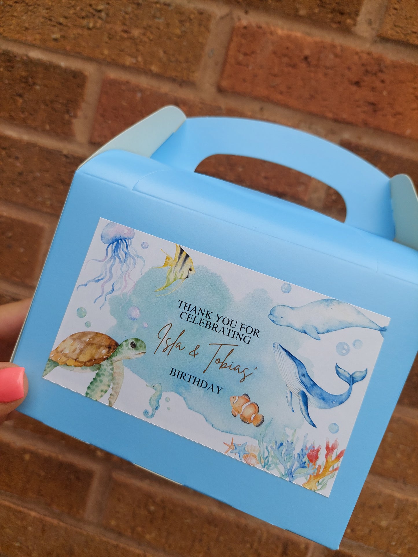 Party Boxes | Under The Sea Party Boxes | Under The Sea Party | Party Boxes | Sea Animal Party Decor | Party Bags
