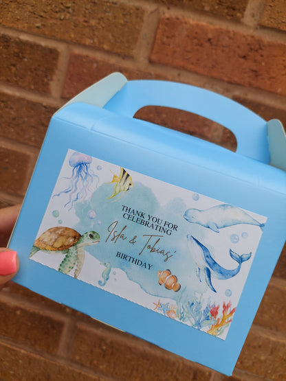 Party Boxes | Under The Sea Party Boxes | Under The Sea Party | Party Boxes | Sea Animal Party Decor | Party Bags