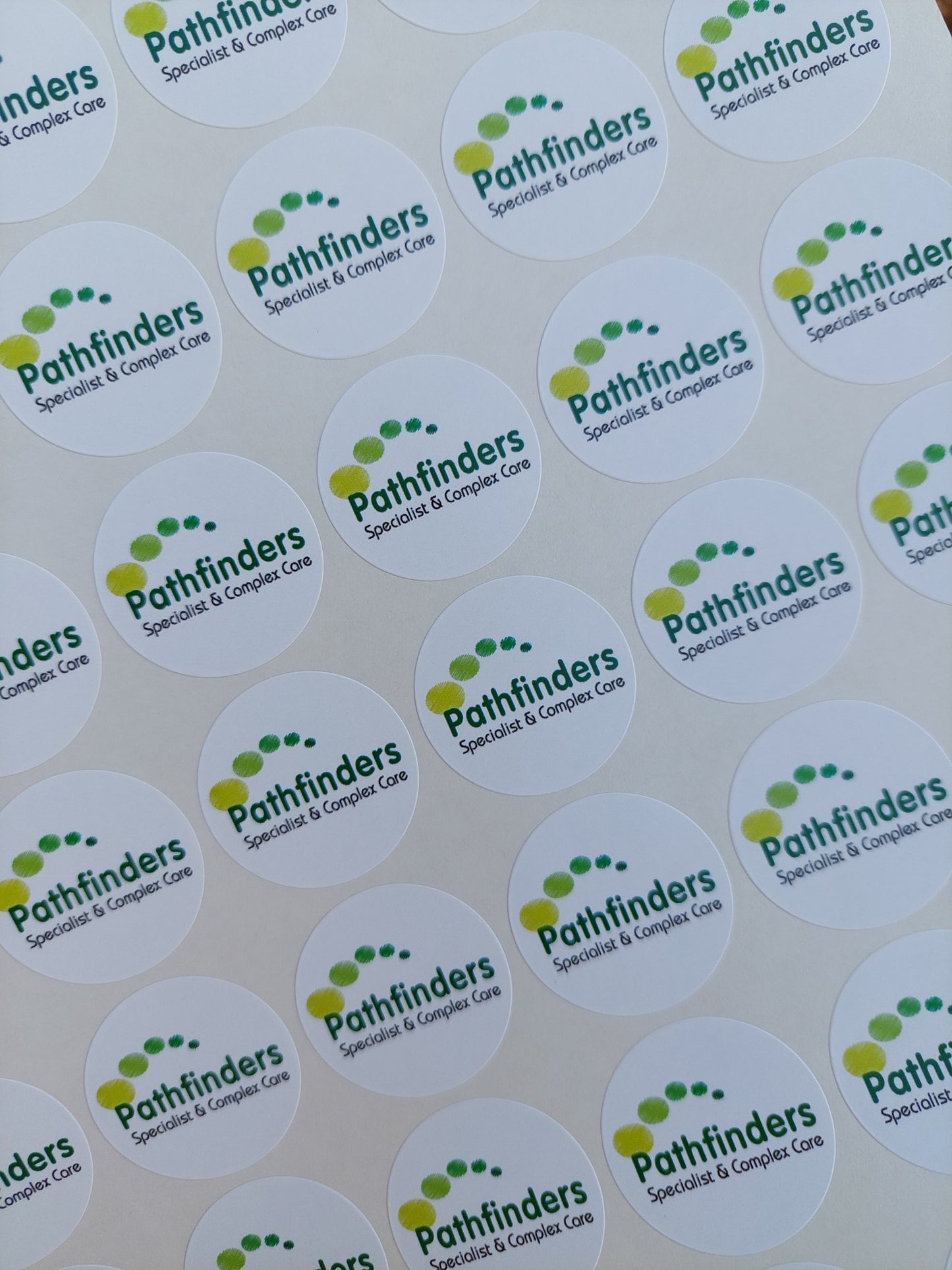 Logo stickers | Various Sizes | Sticker Sheets