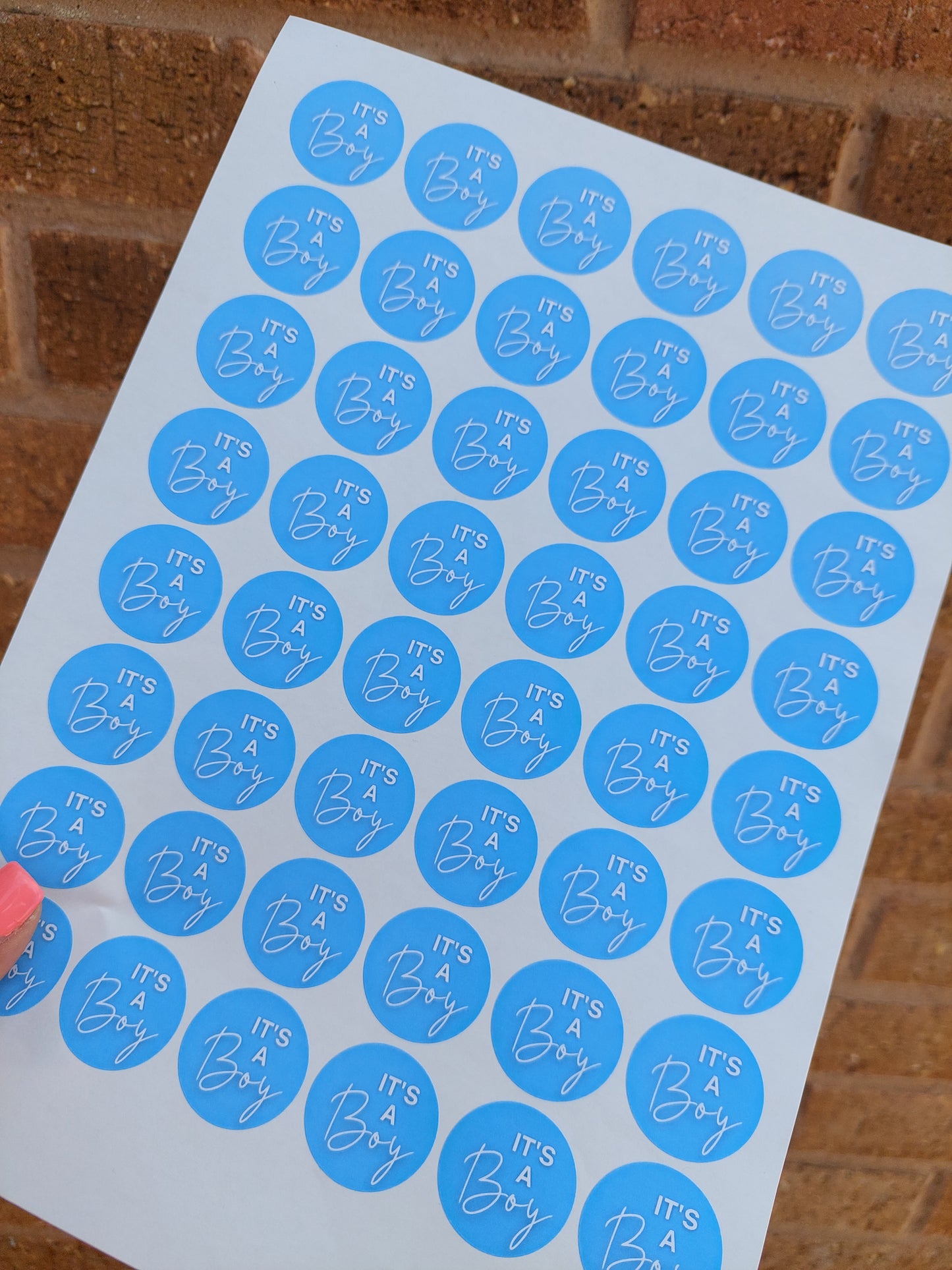 It's A Boy Stickers | Various Sizes | Baby Shower Party Stickers | Baby Boy Stickers