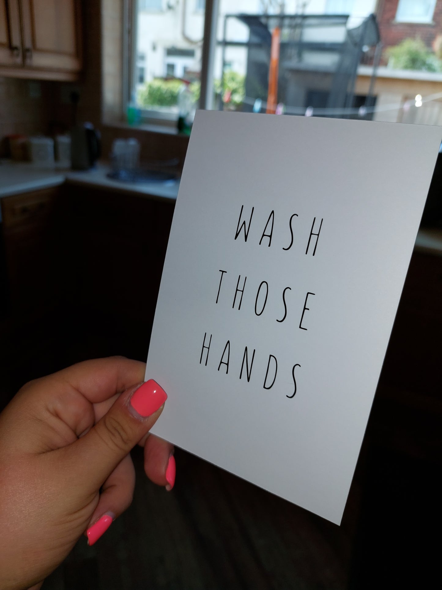 Bathroom Print | Wash Those Hands | Quote Print