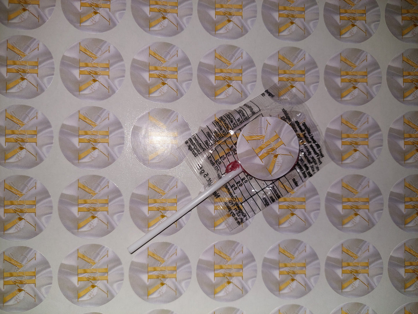 STICKERS ONLY | Logo Lollipop Stickers | Logo Business Supplies | Logo Sweet Stickers