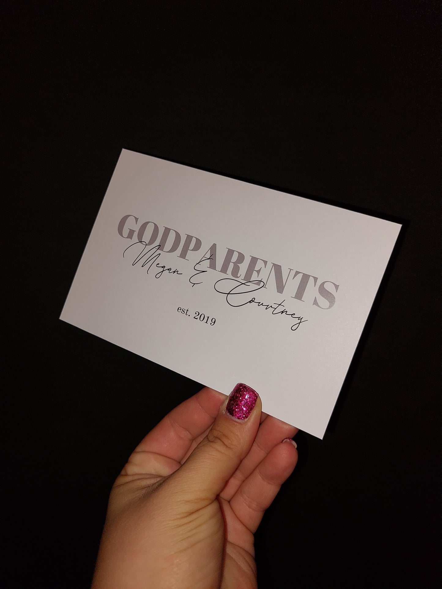 Godparent Print | Godchildren Names | Personalised Godparents| Godparent Gift