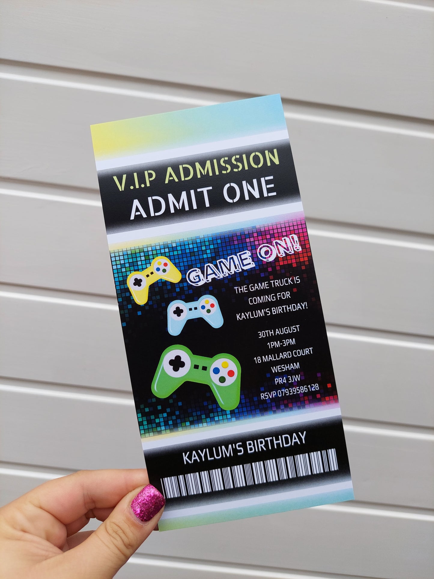Gaming Invitations | Gamer Invites | Gaming Theme Invitations | Party Invitations