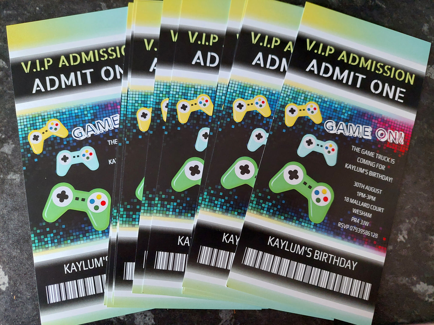 Gaming Invitations | Gamer Invites | Gaming Theme Invitations | Party Invitations