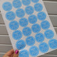 Blue Ready To Pop Stickers | Various Sizes | Baby Shower Party Stickers | Popcorn Stickers | Baby Shower Stickers
