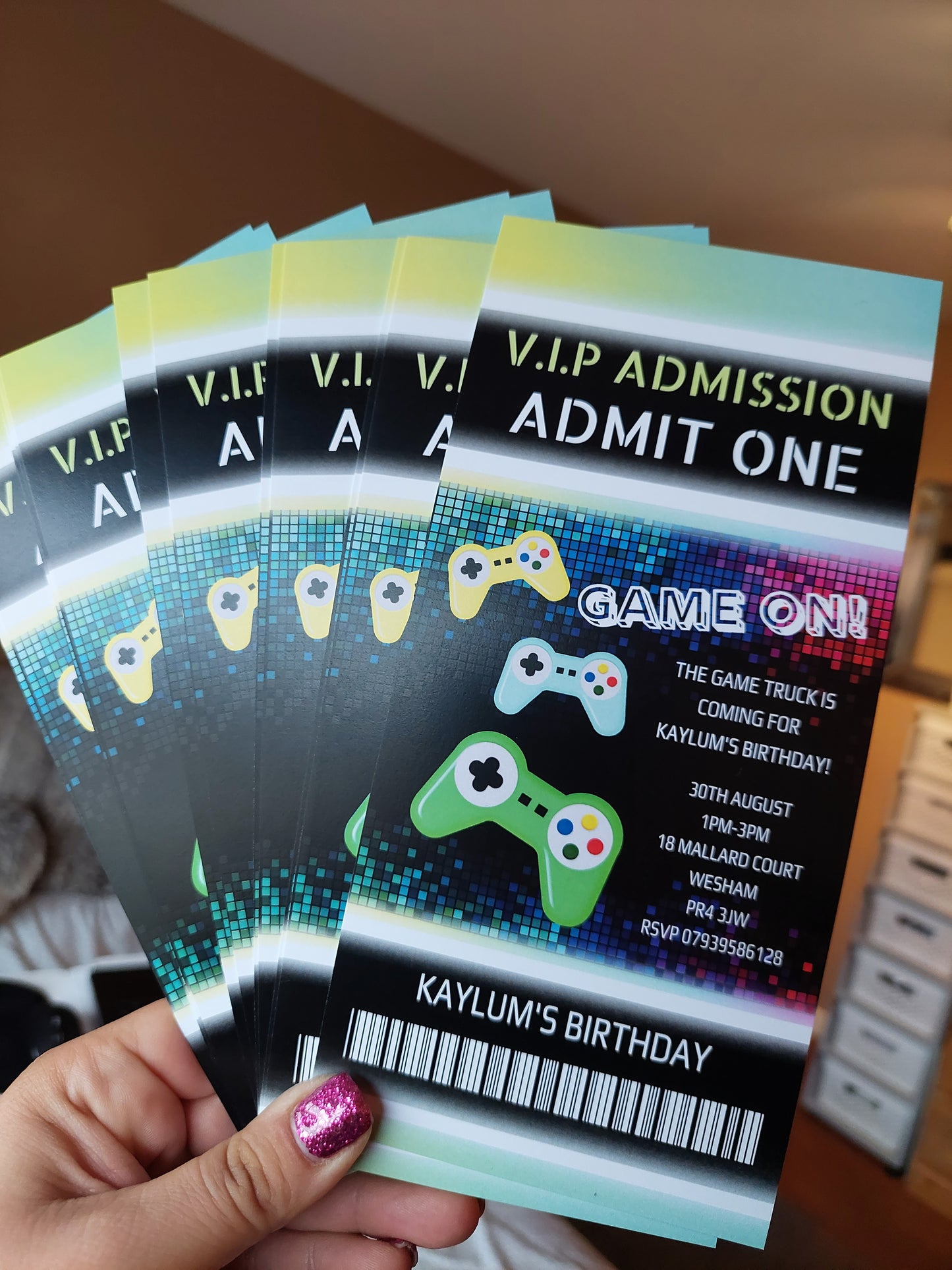 Gaming Invitations | Gamer Invites | Gaming Theme Invitations | Party Invitations