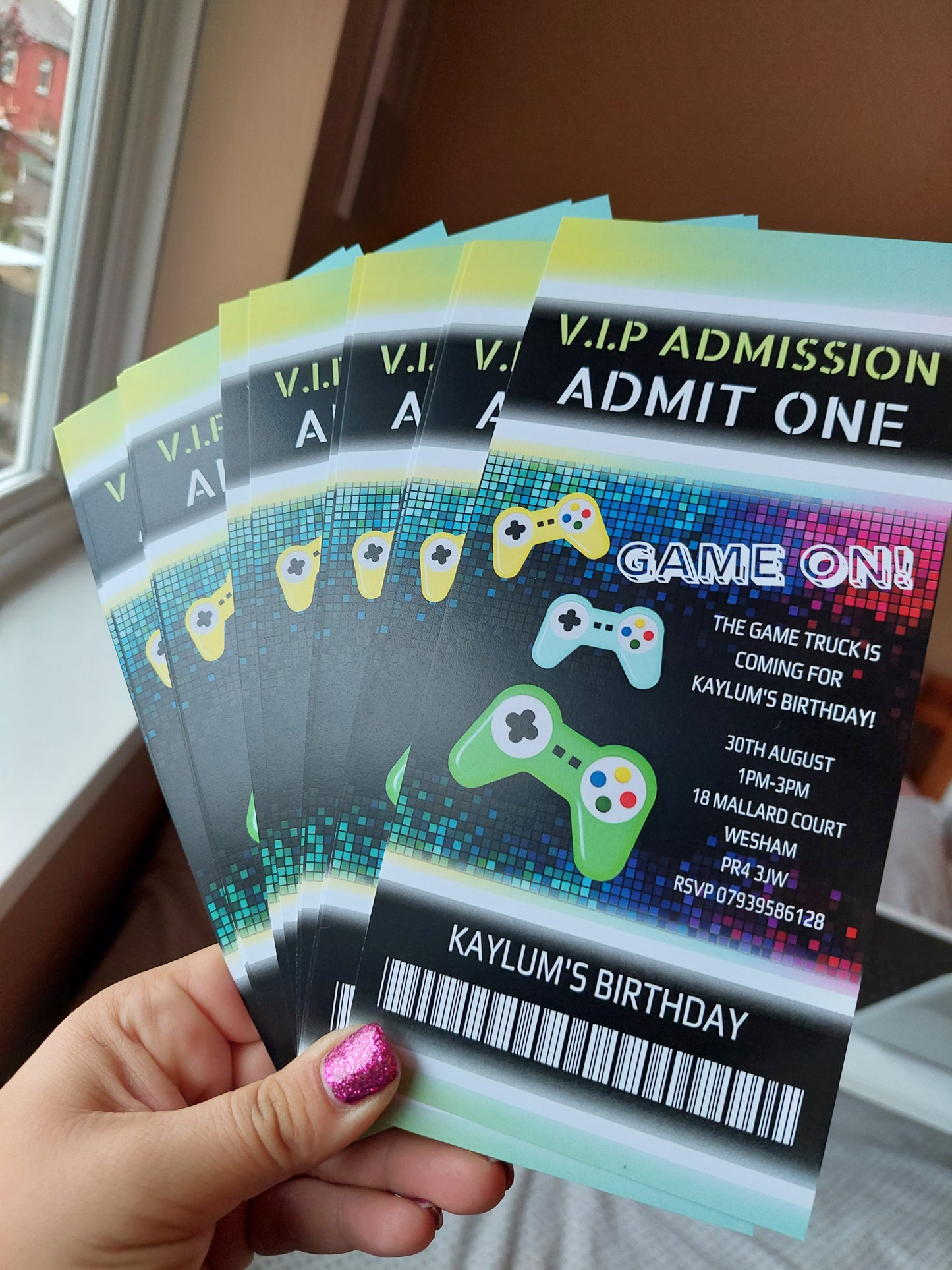 Gaming Invitations | Gamer Invites | Gaming Theme Invitations | Party Invitations