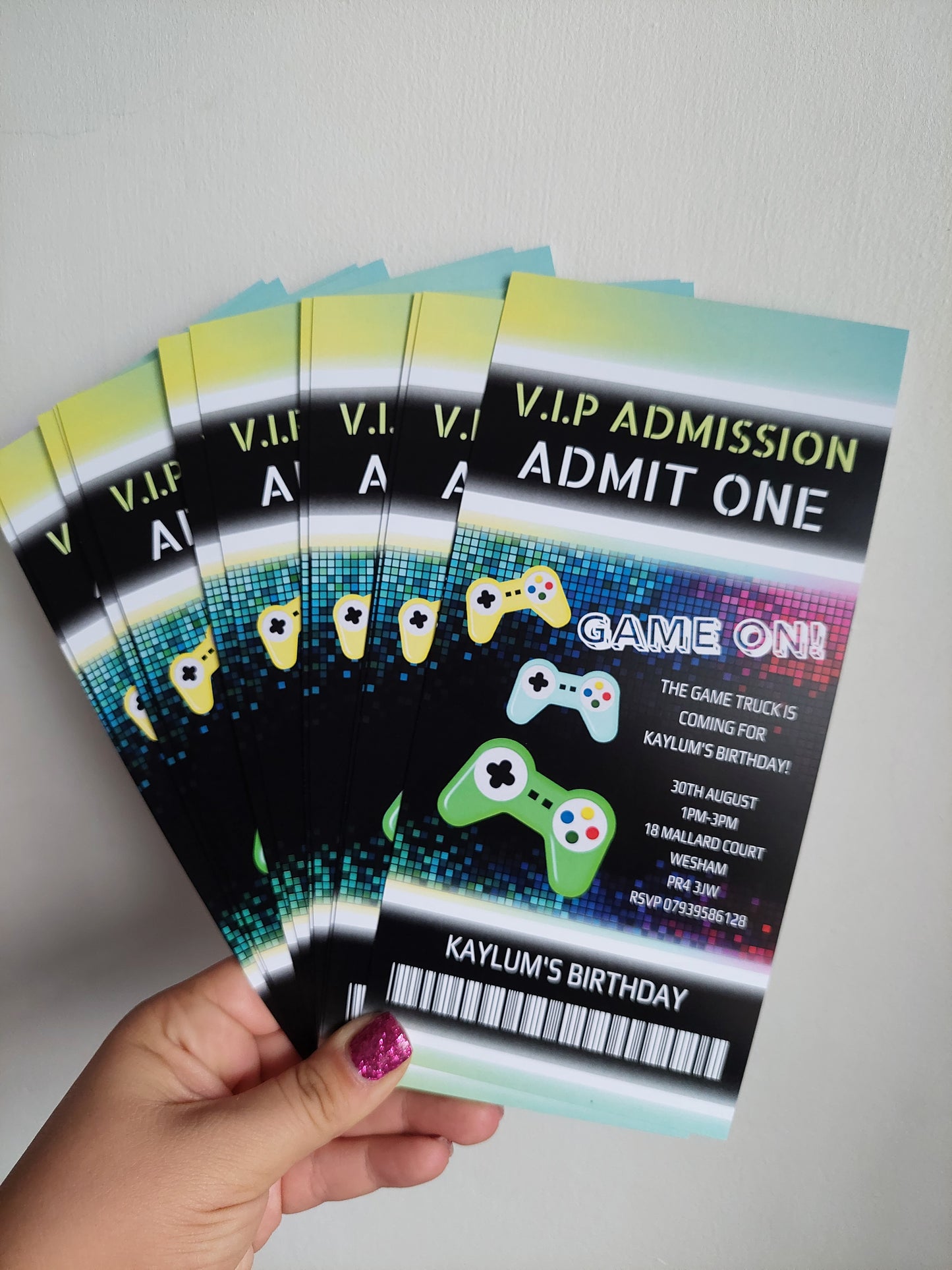Gaming Invitations | Gamer Invites | Gaming Theme Invitations | Party Invitations