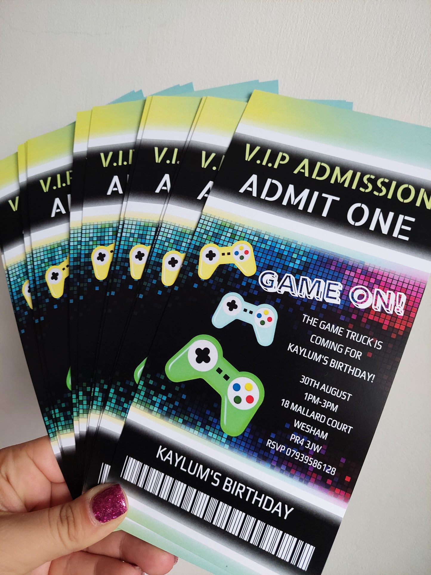 Gaming Invitations | Gamer Invites | Gaming Theme Invitations | Party Invitations