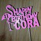 Personalised Cake Topper | Flamingo Cake Topper | Party Suppplies