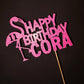 Personalised Cake Topper | Flamingo Cake Topper | Party Suppplies