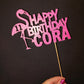 Personalised Cake Topper | Flamingo Cake Topper | Party Suppplies