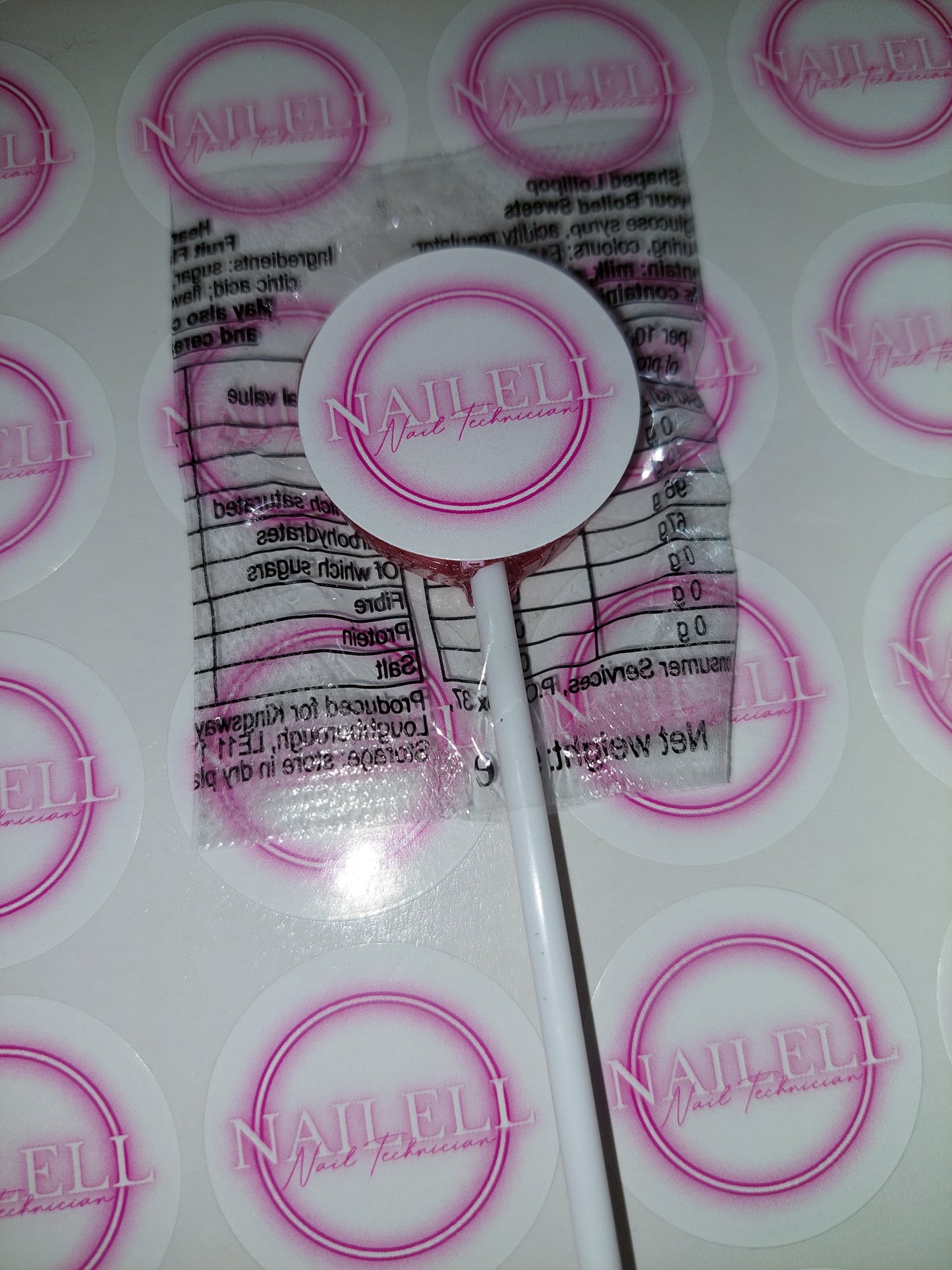 STICKERS ONLY | Logo Lollipop Stickers | Logo Business Supplies | Logo Sweet Stickers