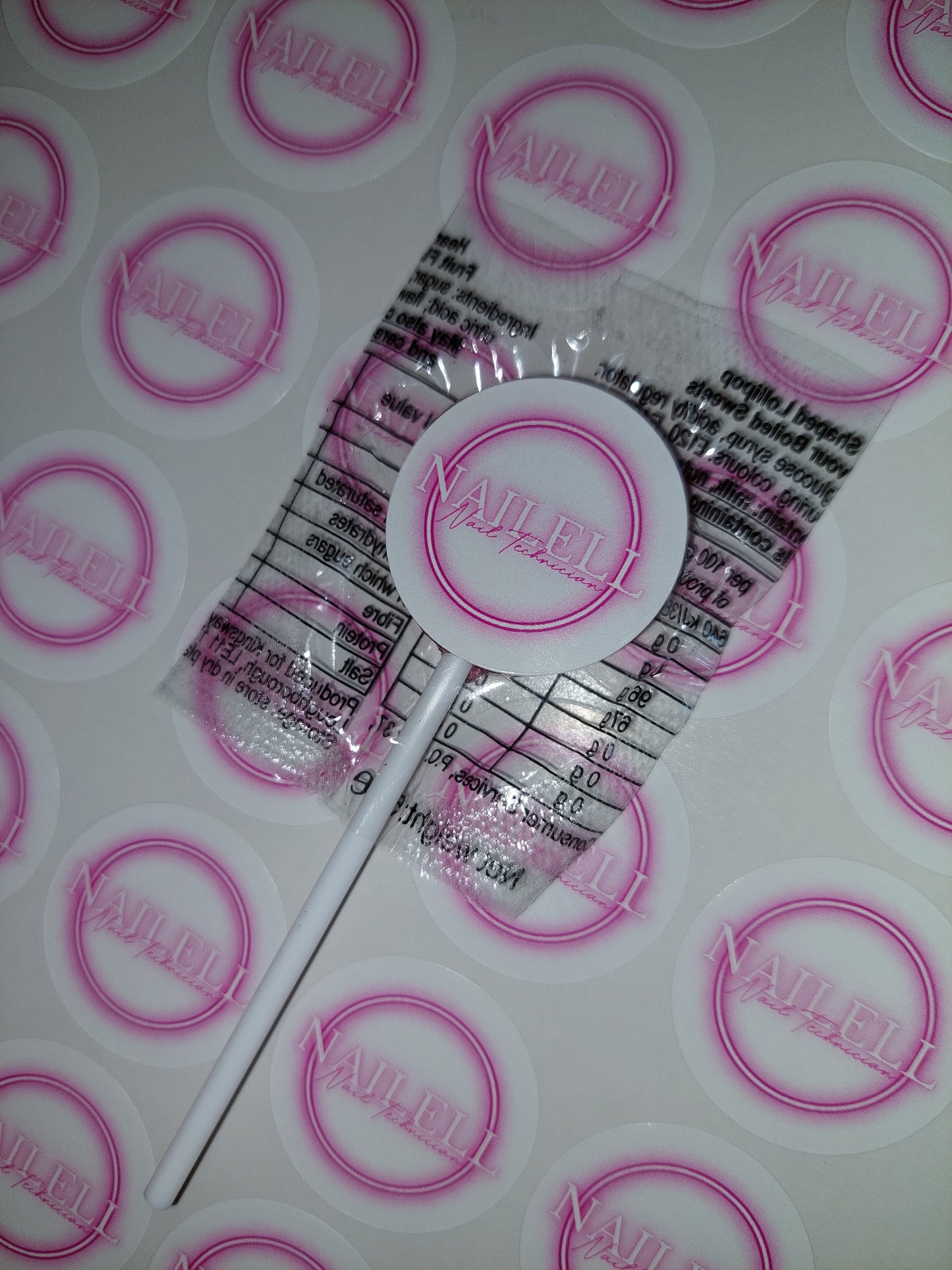 STICKERS ONLY | Logo Lollipop Stickers | Logo Business Supplies | Logo Sweet Stickers
