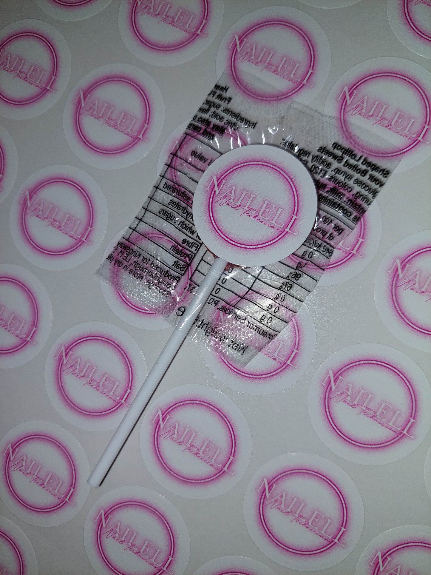 STICKERS ONLY | Logo Lollipop Stickers | Logo Business Supplies | Logo Sweet Stickers