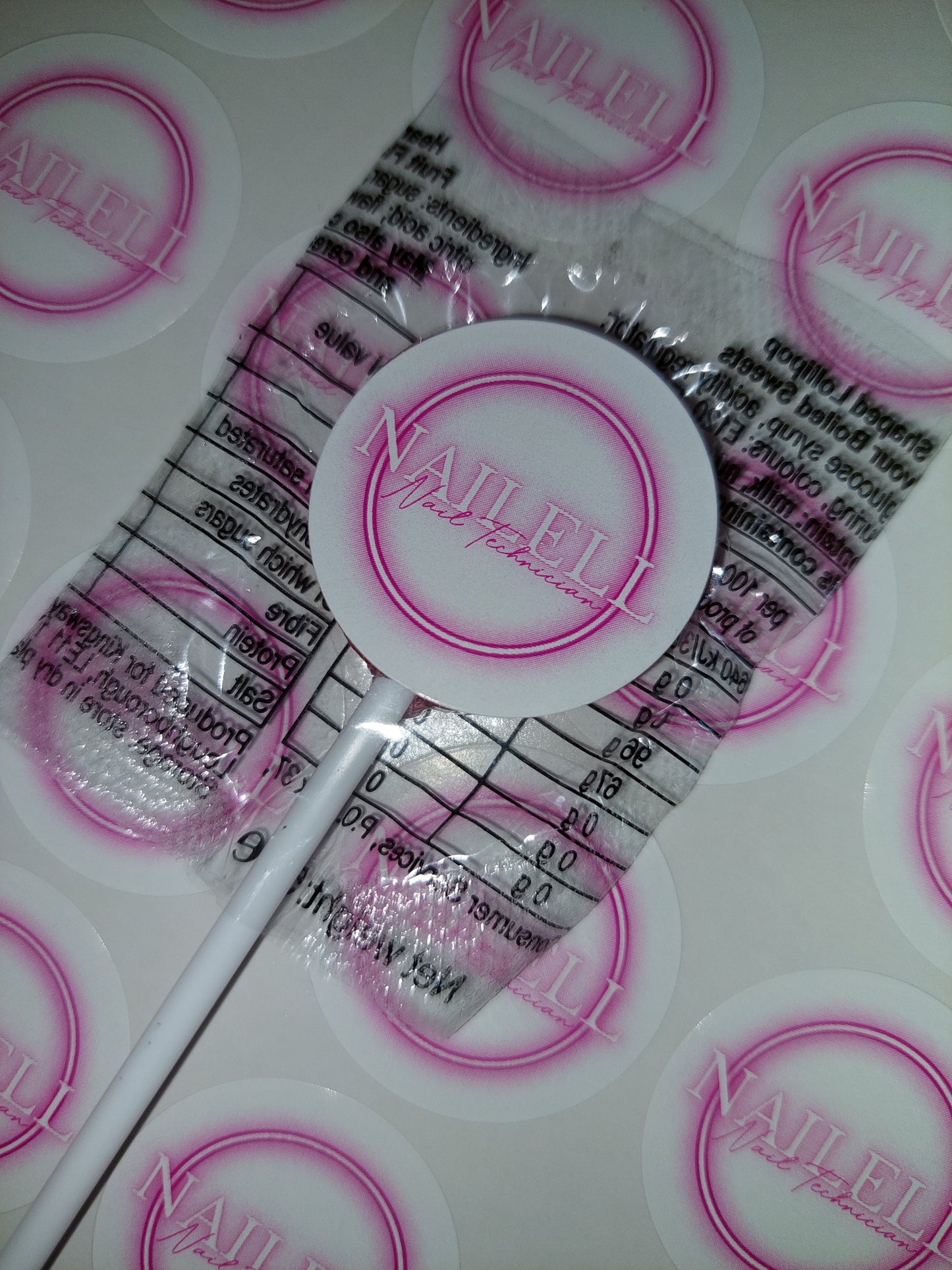 STICKERS ONLY | Logo Lollipop Stickers | Logo Business Supplies | Logo Sweet Stickers