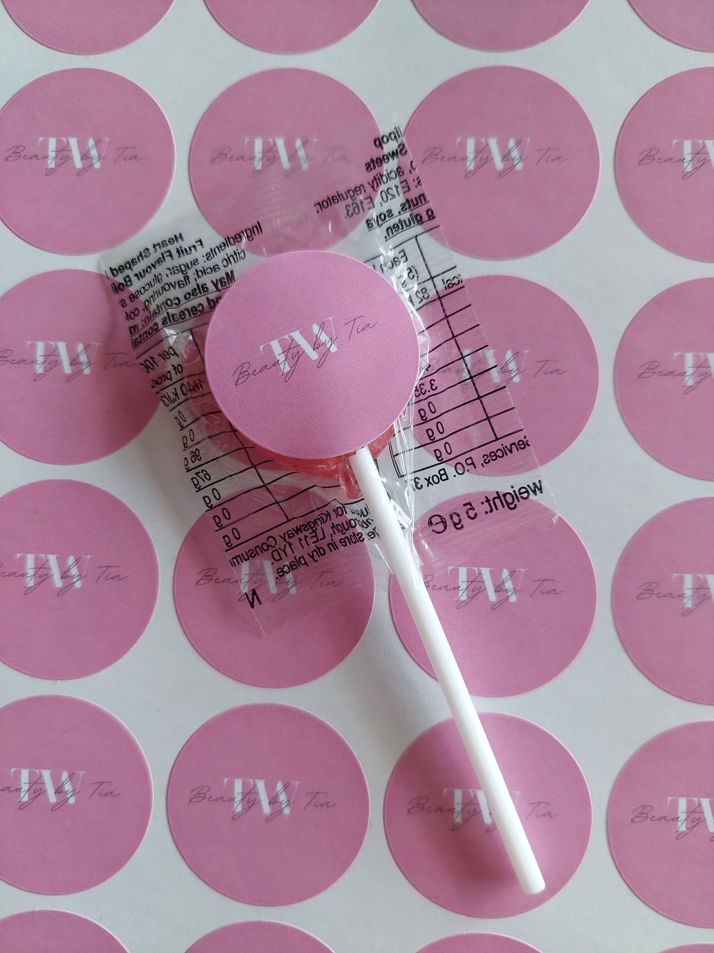 STICKERS ONLY | Logo Lollipop Stickers | Logo Business Supplies | Logo Sweet Stickers