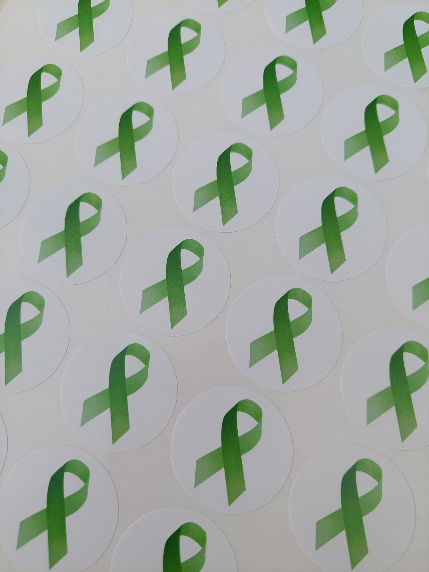 Mental Health Ribbon Stickers | Various Sizes | Sticker Sheets