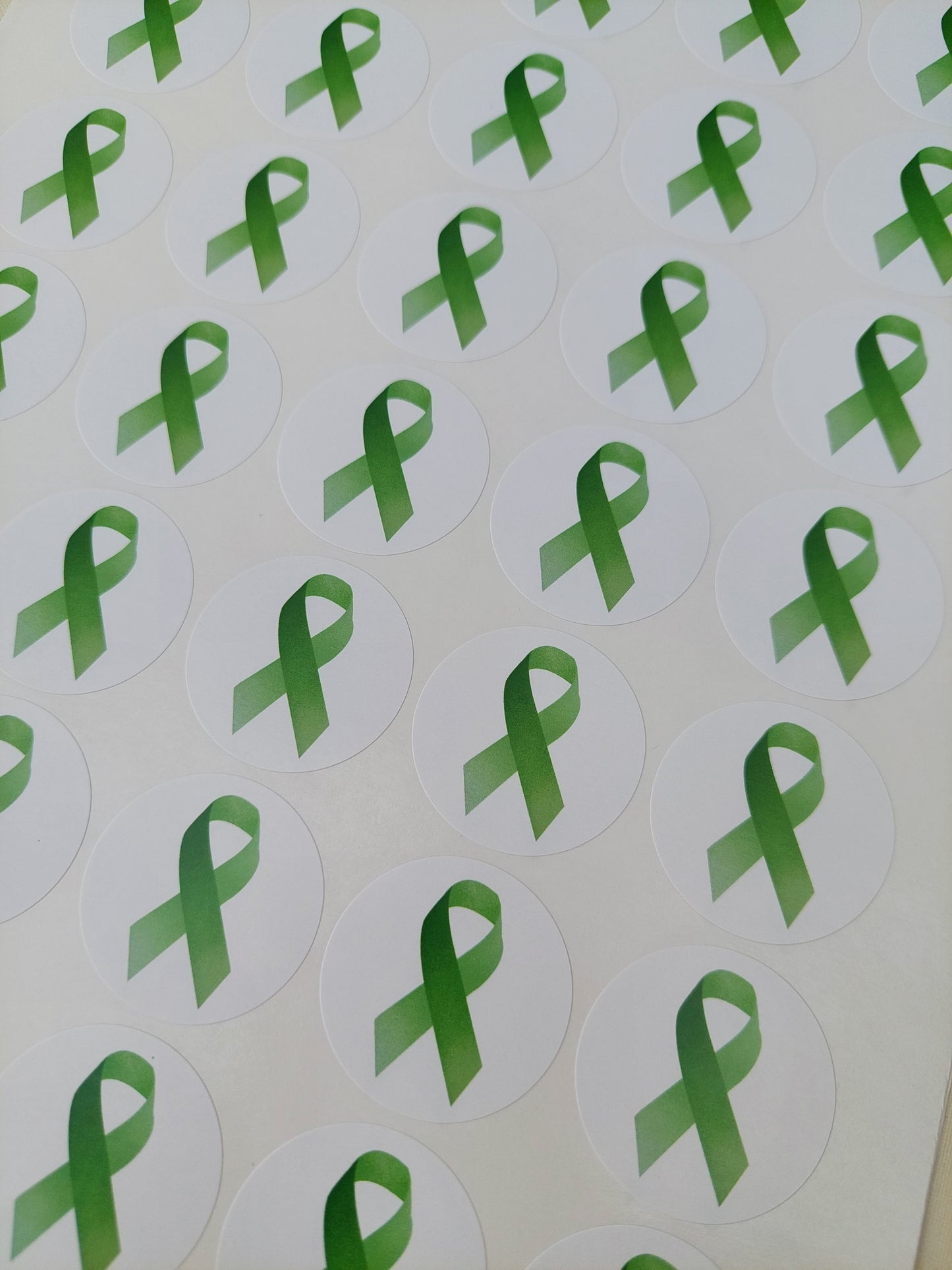 Mental Health Ribbon Stickers | Various Sizes | Sticker Sheets