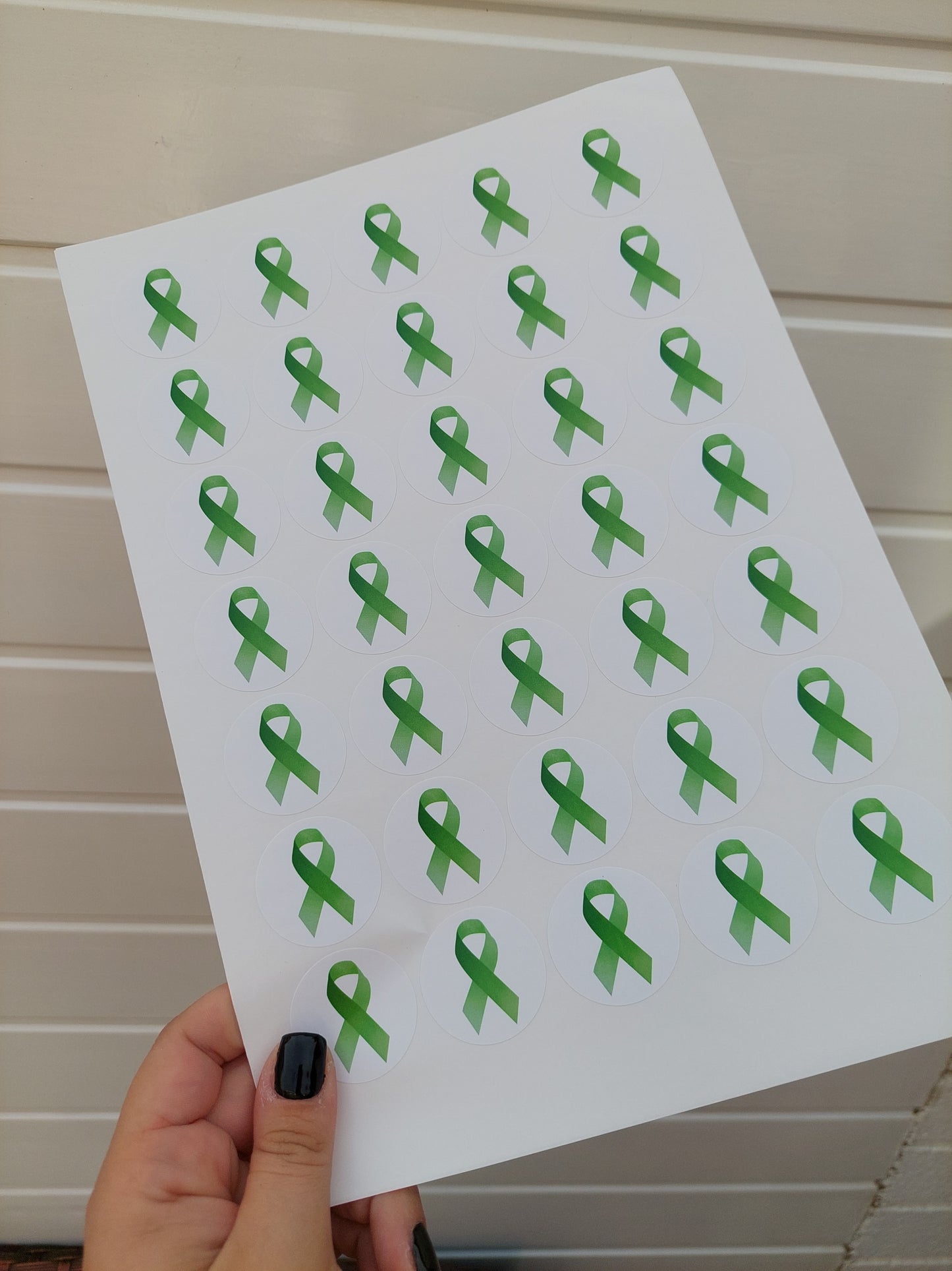 Mental Health Ribbon Stickers | Various Sizes | Sticker Sheets