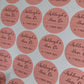 Hen Party Stickers | Sticker Sheet 45mm Circles | Party Stickers | Circle Stickers | Sticker Sheet