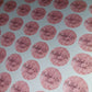 Blush Pink Birthday Stickers | Various Sizes | Birthday Party Supplies