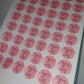 Blush Pink Birthday Stickers | Various Sizes | Birthday Party Supplies