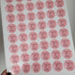 Blush Pink Birthday Stickers | Various Sizes | Birthday Party Supplies