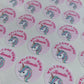 Unicorn Birthday Stickers | Various Sizes | Unicorn Party Supplies