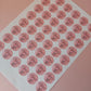 Blush Pink Birthday Stickers | Various Sizes | Birthday Party Supplies