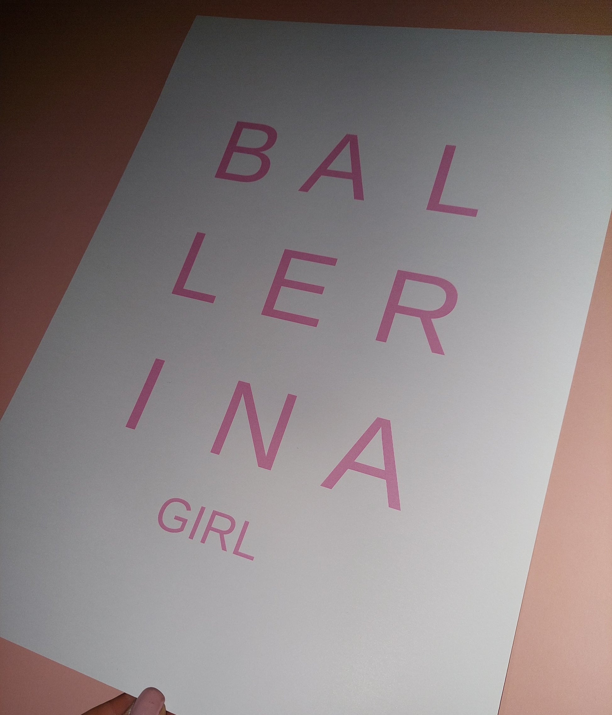 Quote Print | Ballerina Girl | Bedroom Print | Girly Print | Girls Bedroom Print - Dinky Designs