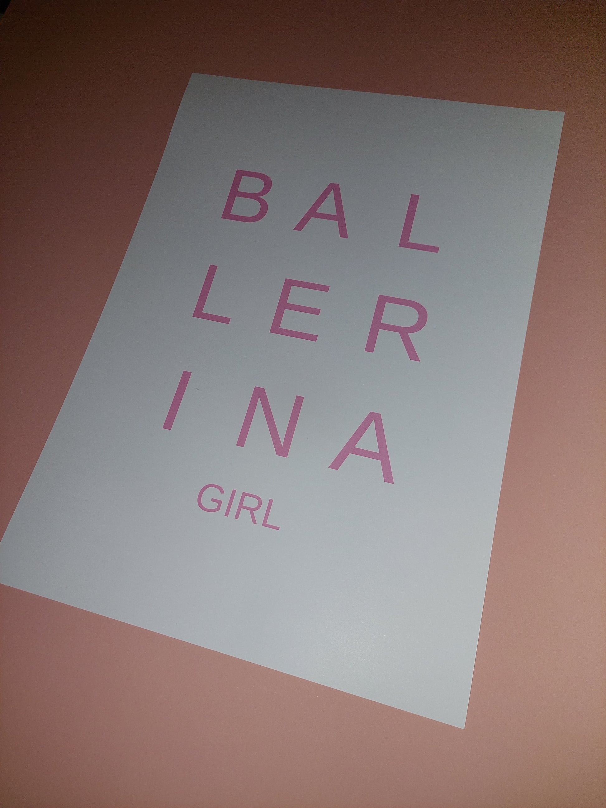 Quote Print | Ballerina Girl | Bedroom Print | Girly Print | Girls Bedroom Print - Dinky Designs