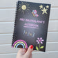 Teacher Notebook | Personalised Teacher Notebook | Chalkboard Design Pink