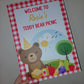 Red Teddy Bear Picnic Welcome Board Sign | Personalised Birthday Board | Birthday Party Sign | A4, A3, A2