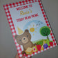 Red Teddy Bear Picnic Welcome Board Sign | Personalised Birthday Board | Birthday Party Sign | A4, A3, A2