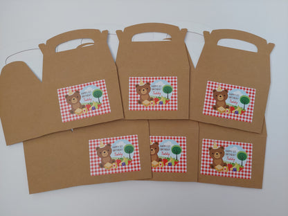 Party Boxes | Teddy Bear Picnic Party Boxes | Teddy Bear Picnic Party | Teddy Bear Party Decor | Party Bags