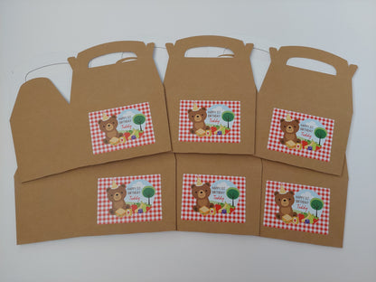 Party Boxes | Teddy Bear Picnic Party Boxes | Teddy Bear Picnic Party | Teddy Bear Party Decor | Party Bags