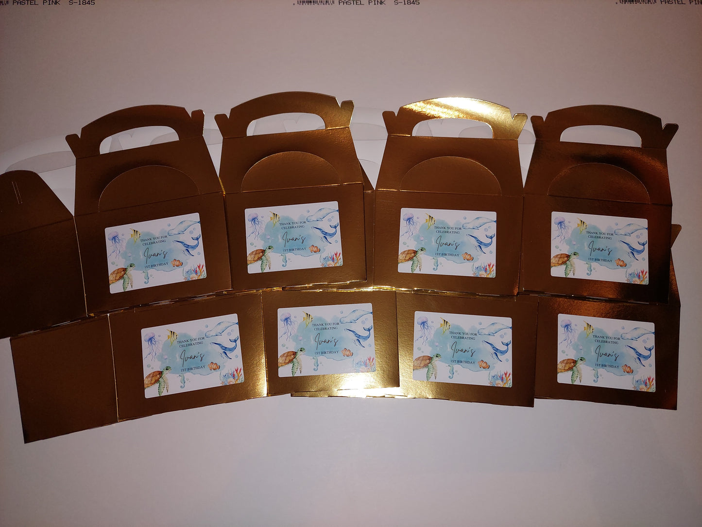 Party Boxes | Under The Sea Party Boxes | Under The Sea Party | Party Boxes | Sea Animal Party Decor | Party Bags