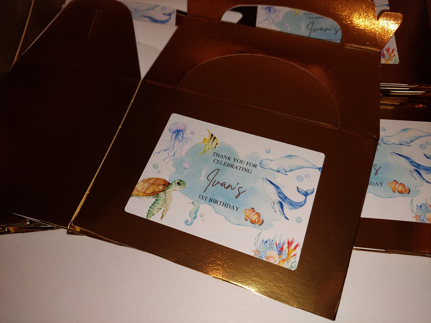 Party Boxes | Under The Sea Party Boxes | Under The Sea Party | Party Boxes | Sea Animal Party Decor | Party Bags