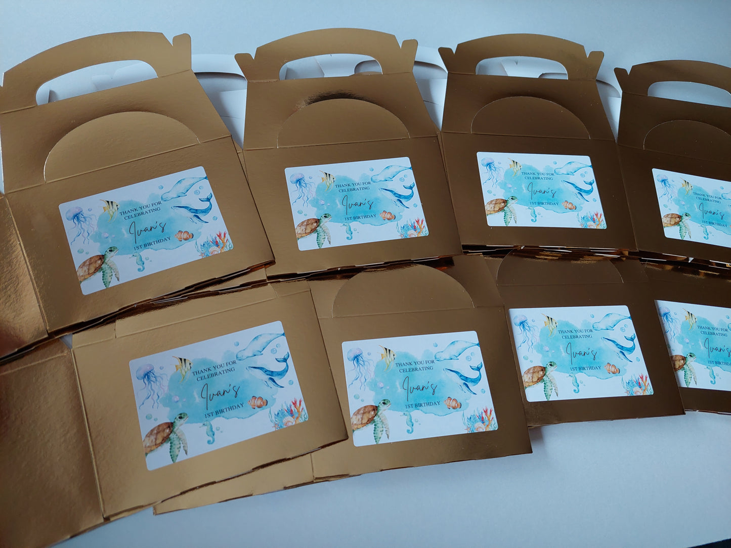 Party Boxes | Under The Sea Party Boxes | Under The Sea Party | Party Boxes | Sea Animal Party Decor | Party Bags