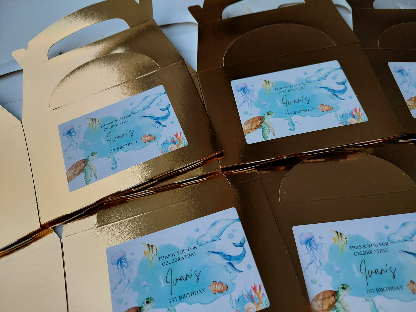 Party Boxes | Under The Sea Party Boxes | Under The Sea Party | Party Boxes | Sea Animal Party Decor | Party Bags