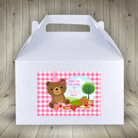 Party Boxes | Teddy Bear Picnic Party Boxes | Teddy Bear Picnic Party | Teddy Bear Party Decor | Party Bags