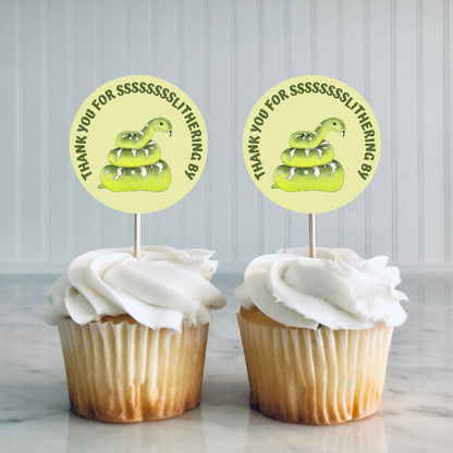 Reptile Cupcake Toppers | Birthday Cupcake Toppers | Reptile Party Decorations