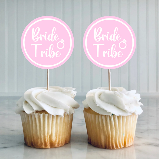 Bride Tribe Cupcake Toppers | Birthday Cupcake Toppers | Bride Tribe Party Decorations